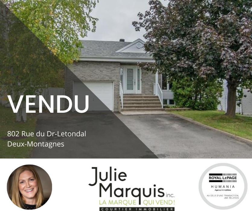 Julie Marquis, Royal LePage Blanc & Noir - Courtier immobilier Sainte-Thérèse