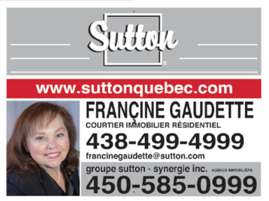 Francine Gaudette Courtier immobilier