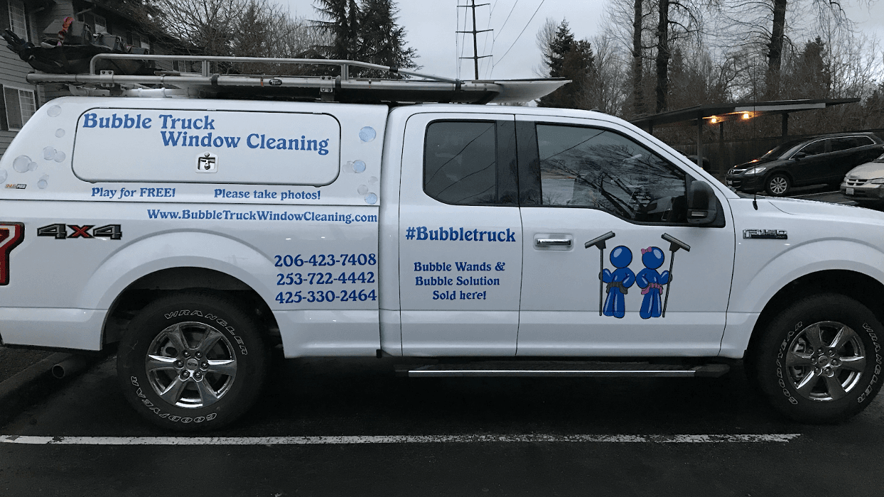 Bubble Truck Window Cleaning